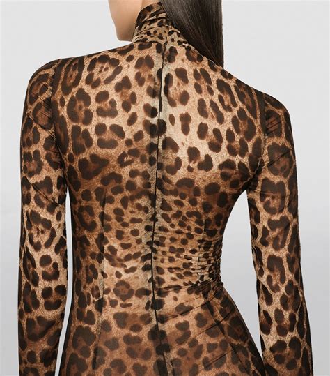 dolce gabbana leopard print jumpsuit|DOLCE&GABBANA Kim leopard.